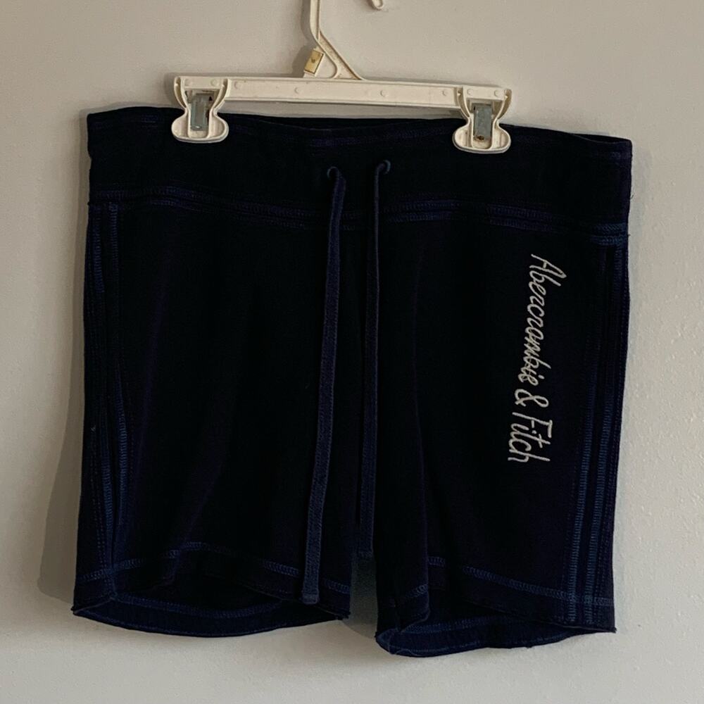 Abercrombie & Fitch Women’s Navy Fleece Shorts – Size M
